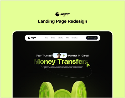 Wyrr Landing Page Redesign animation branding graphic design motion graphics ui