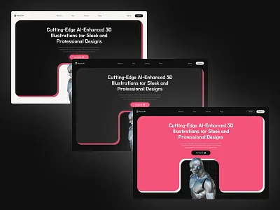 MatrixX AI - Hero Section 3d ai animation artificial intelegence branding clean dark mode design graphic design illustration inspiration light mode logo mobile motion graphics trend ui ux web website