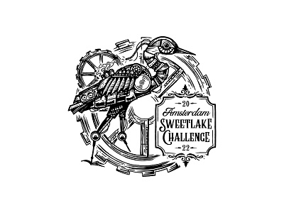 Amsterdam Sweetlake Challenge illustration vector