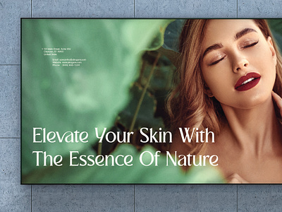 Skin care branding design branding billboard design branding design skin care billboard skin care branding design