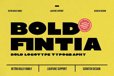 Bold Fintia | Bold Logotype Font branding font font designer graphic design lettering logo