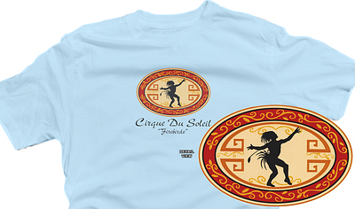 Cirque Du Soleil Firebirds apparel design illustration tshirt design