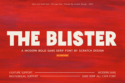 The Blister | Modern Sans Serif Font font font design graphic design lettering type design