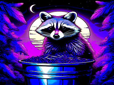 Raccoon 1 animation branding design graphic design illustration logo motion graphics