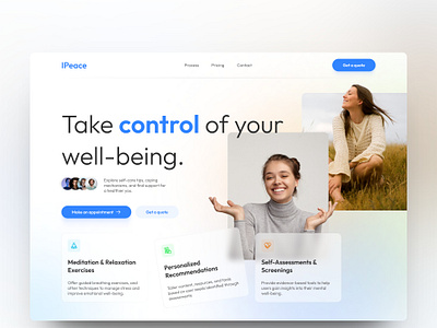 Mental Awareness Website UI design mentah health ui ux web design well being