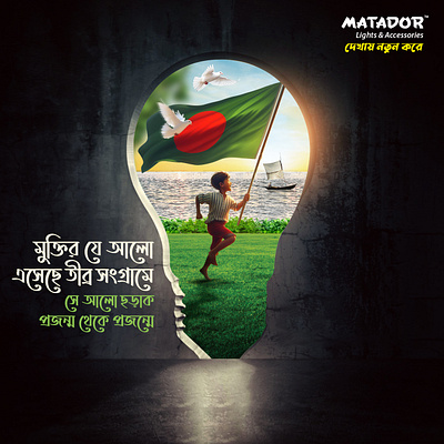 Matador Light & Accessories Independence Day Ad accessories ad adsofbd bangladesh concept creative day design idea independence lights matador