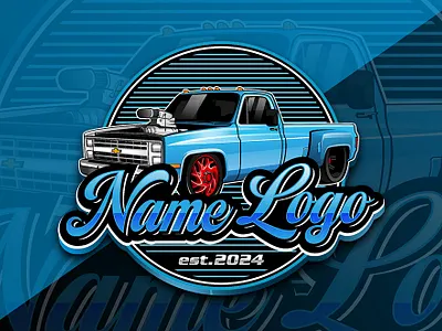 Classic pickup truck illustration vector branding car car logo classic graphic design illustrati illustration logo mascot logo pickup retro truck truck logo vector vintage