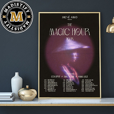 The Magic Hour Tour Jhene Aiko 2024 Tour Schedule Date List Begi design poster