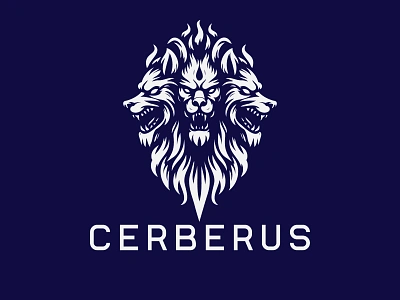 Cerberus Logo animal animals branding business cerberus company corporation creative design graphic design logo modern predator simple triple head typography ui ux vector wild