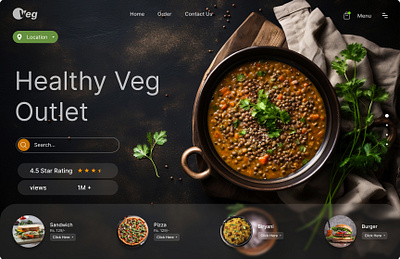 A Blend of Aesthetics and Functionality creativeprocess designinspiration figma food healthyliving interfacedesign ui uiuxdesign vegetarian web webdesign