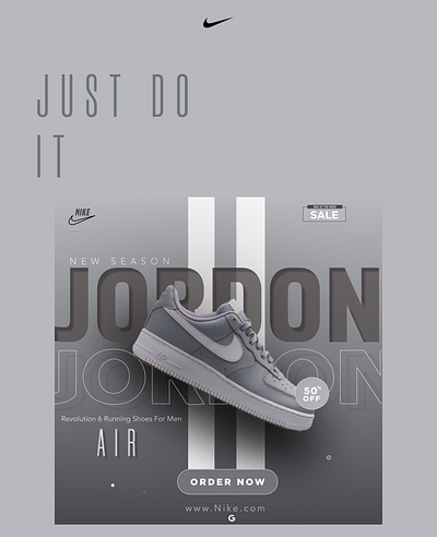Nike Shoes Poster Design branding graphic design ui
