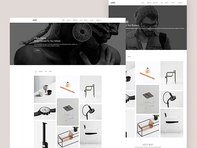 Minimal Portfolio WordPress Theme - Jams simple