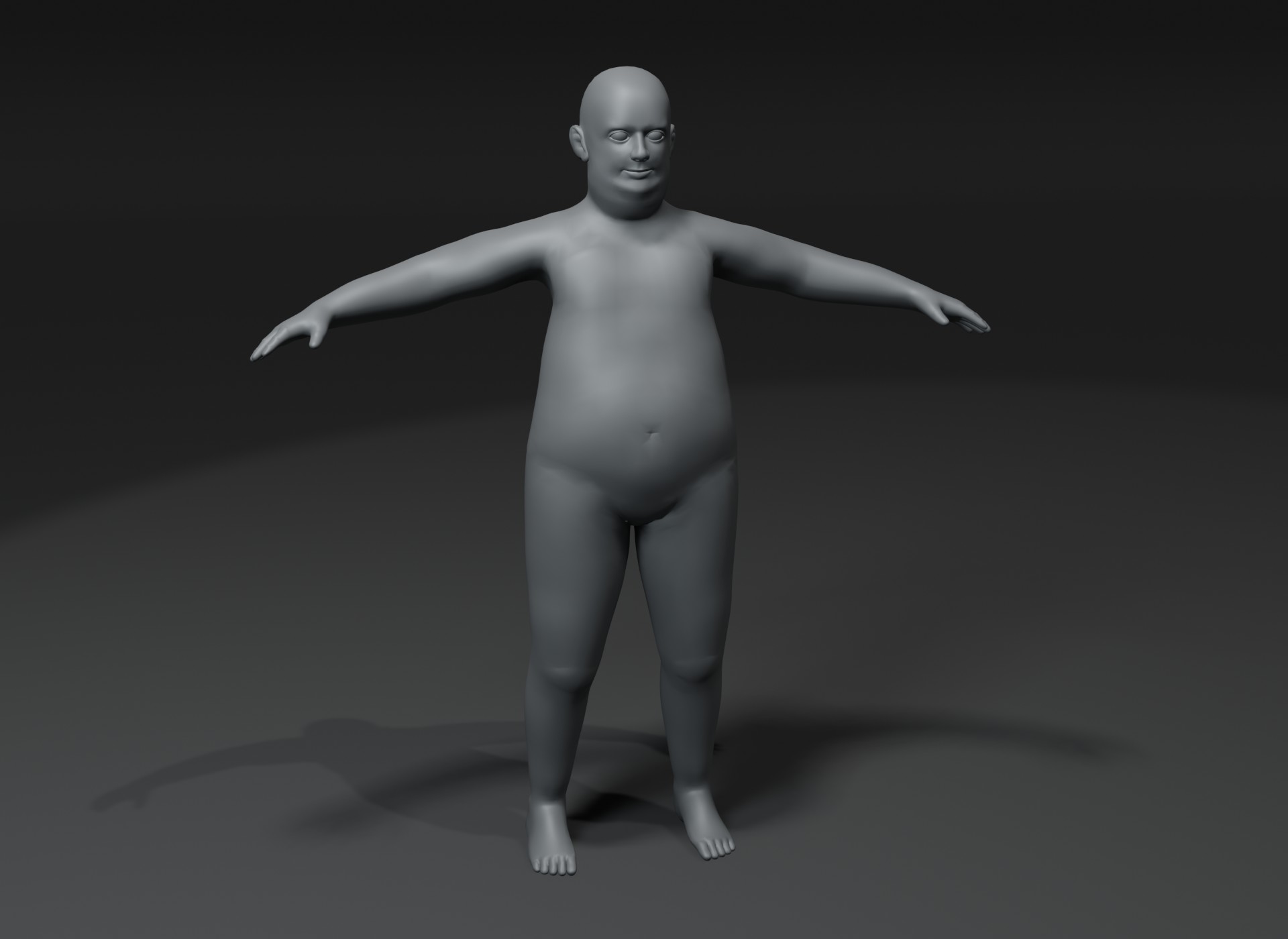 Fat Boy Body Base Mesh Animated & Rigged 3d Model 20k Polygons by 3D-Disco  on Dribbble