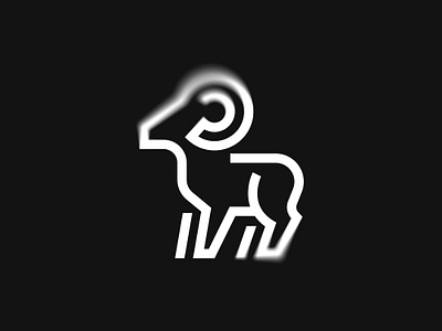 Ram animal brand branding design elegant farm graphic design illustration linear logo logo design logo designer logotype mark minimalism minimalistic modern ram sheep sign