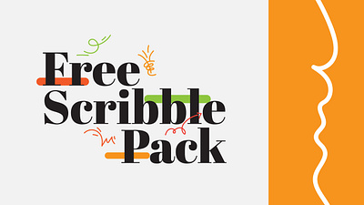 Hand Drawn Scribble Pack assets branding free free graphics graphic design ill illustration line art line illustration