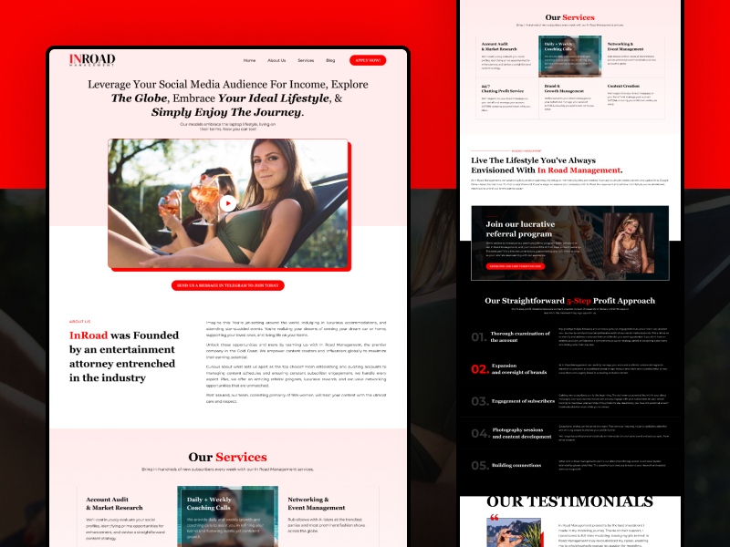 Onlyfans Agency website Design | Landing Page Design branding graphic design figma landing page design onlyfans onlyfans agency onlyfans agency website onlyfans agency website design onlyfans development onlyfans marketing agency onlyfans modeling website uiux website design