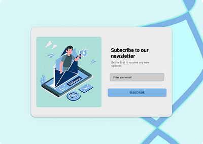 Daily UI #026 daily ui daily ui026 figma pop up subcribe ui uiux web design