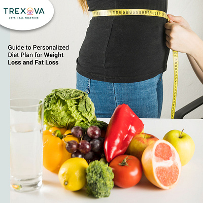 Guide to Personalized Diet Plan for Weight Loss and Fat Loss branding graphic design
