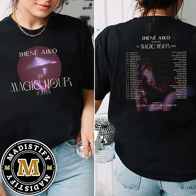 Jhene Aiko 2024 The Magic Hour Tour Tour Date List Double Sided design tshirt