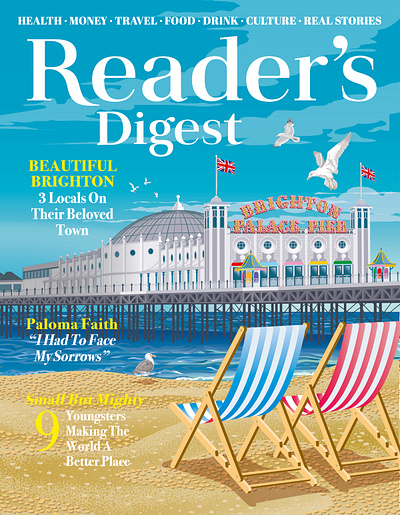 Brighton Pier X Colin Elgie cover art editorial england landmars magazine