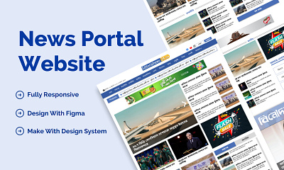 News Portal Full Website news portal website design ui web ui website design