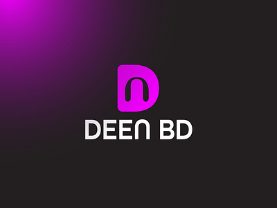 Deen Bd | logo design | Negative Space logo best branding d deen deenbd graphic design icon inspiration islamic khokon logo logodesign logos logotype mark n purple symbol vector