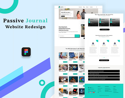 Passive Journal Website Redesign ui ux ui web ui website website design