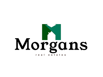 Morgans real estates logo branding design graphic design illustration logo vector