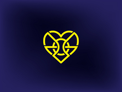 roundlove brand brand design brand identity branding branding design design graphic design heart illustration logo love round yellow