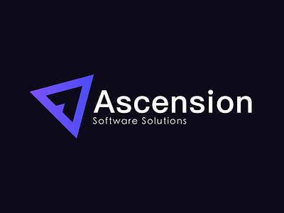 Ascension Software Solutions logo design app branding design graphic design illustration logo typography