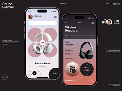 SoundPremier - Mobile App Concept dailyui