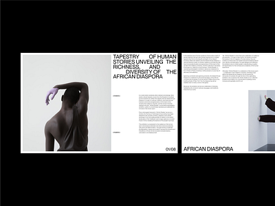 Diving into 'Infinite Shades' - Global African Diaspora animation branding concept design fonts hero landing modern new trends typography ui