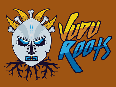 Vudu Roots - Logo branding design gaming logo mask roots south africa tribal voodoo