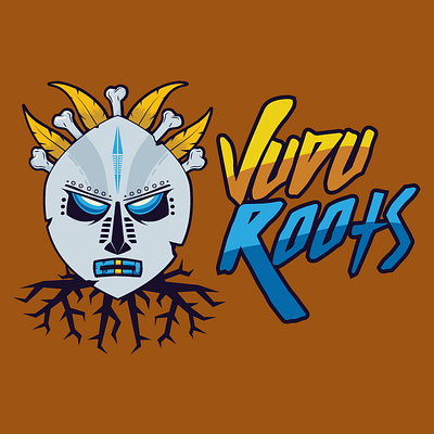 Vudu Roots - Logo branding design gaming logo mask roots south africa tribal voodoo