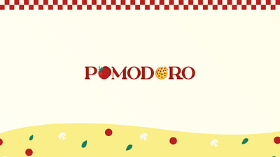 Pomodoro brand identity branding logo pizza restaurant