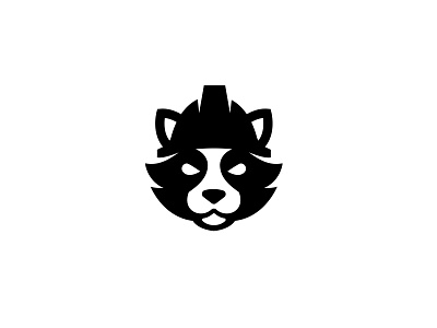 Working Raccoon alex seciu animal logo branding character logo construction logo helmet logo logo design raccoon logo