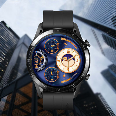 Designed a mechanical watch 3d graphic design watch