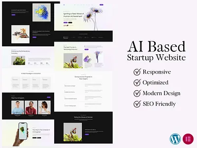 AI Based Startup Website using WordPress ai ai based website ai startup artificial intelligence elementor elementor pro elementor website machine learning machine learning based website nlp responsive responsive design wordpress wordpress design wordpress designer wordpress landing page wordpress website