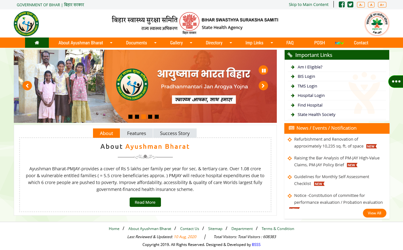 Ayushman Bharat - Bihar Website by Raghib Hussain on Dribbble