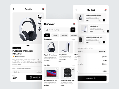 OlaBuy E-Commerce App design ecommerce ecommerce ui gadget minimalist mobile mobiledesign uidesign