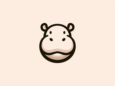 Hippo Logo animal branding cartoon character cute design emblem hippo hippopotamus icon identity illustration logo mark mascot sports symbol vector wildlife zoo