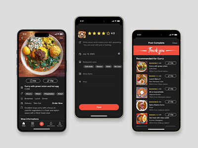 Food Mobile App design food graphic design ios mobile review ui ux