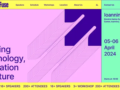 Techfuse conference graphic design greece grid ui uidesign uxdesign