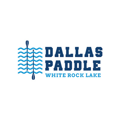 Dallas Paddle Logo Design. brand brand designer branding canoe canoe logo canoeing dallas graphic design graphic designer kayak kayak logo kayaking logo design logo designer logo maker logos paddle paddle logo texas