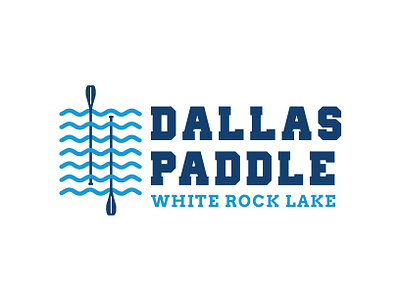 Dallas Paddle Logo Design. brand brand designer branding canoe canoe logo canoeing dallas graphic design graphic designer kayak kayak logo kayaking logo design logo designer logo maker logos paddle paddle logo texas