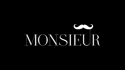Monsieur - Logo Design brand identity branding creative design graphic design logo logo design logodesign logos logotype monsieur monsieur logo design