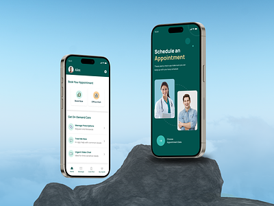Appointment Booking Mobile App appointment book an appointment booking branding design doctor graphic design green mobile app patient