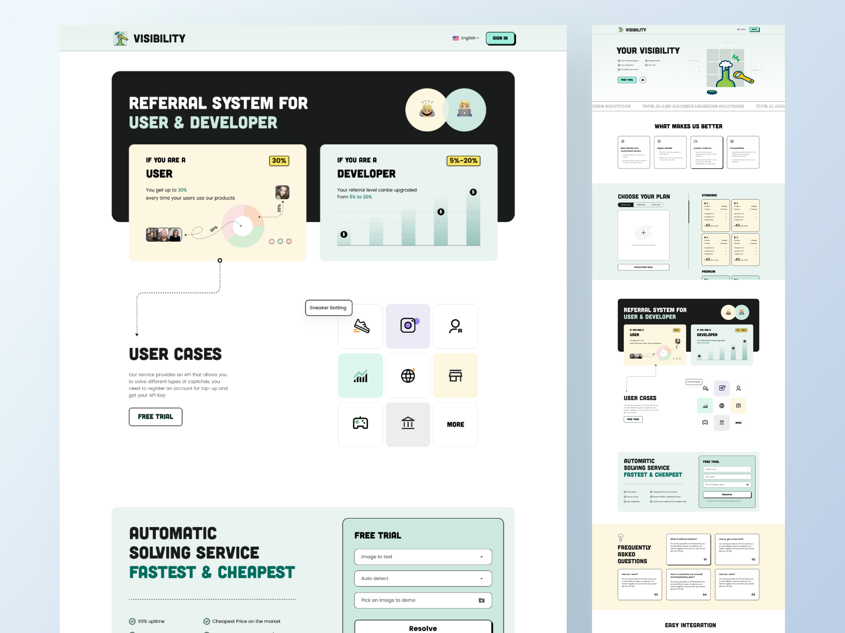Example of web design