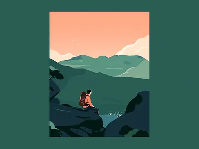 Cloud Studies cloud design easter forest graphic design hike illustration landscape minimalism moutains ocean simplicity sky spring travel trip vector view walk wildlife