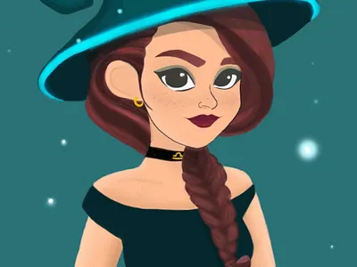 Air Witch design digital drawing disney drawing graphic design illustration